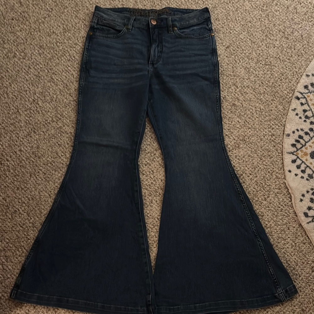 Wrangler high rise super flare jeans